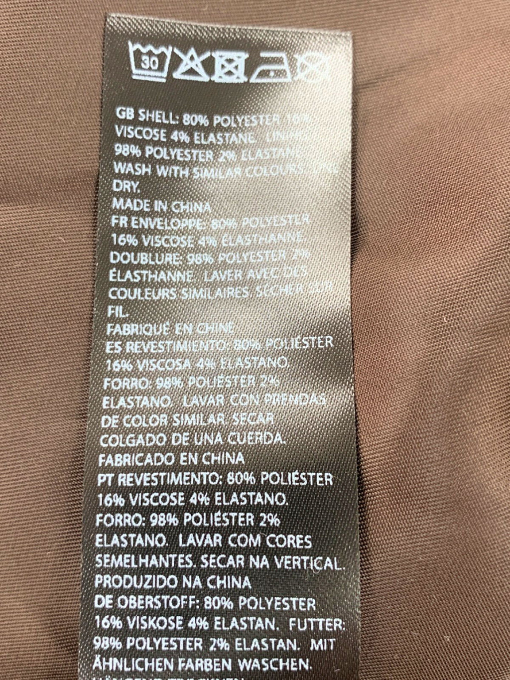 Na-kd Brown Oversized Twill Blazer EU 38 UK 12