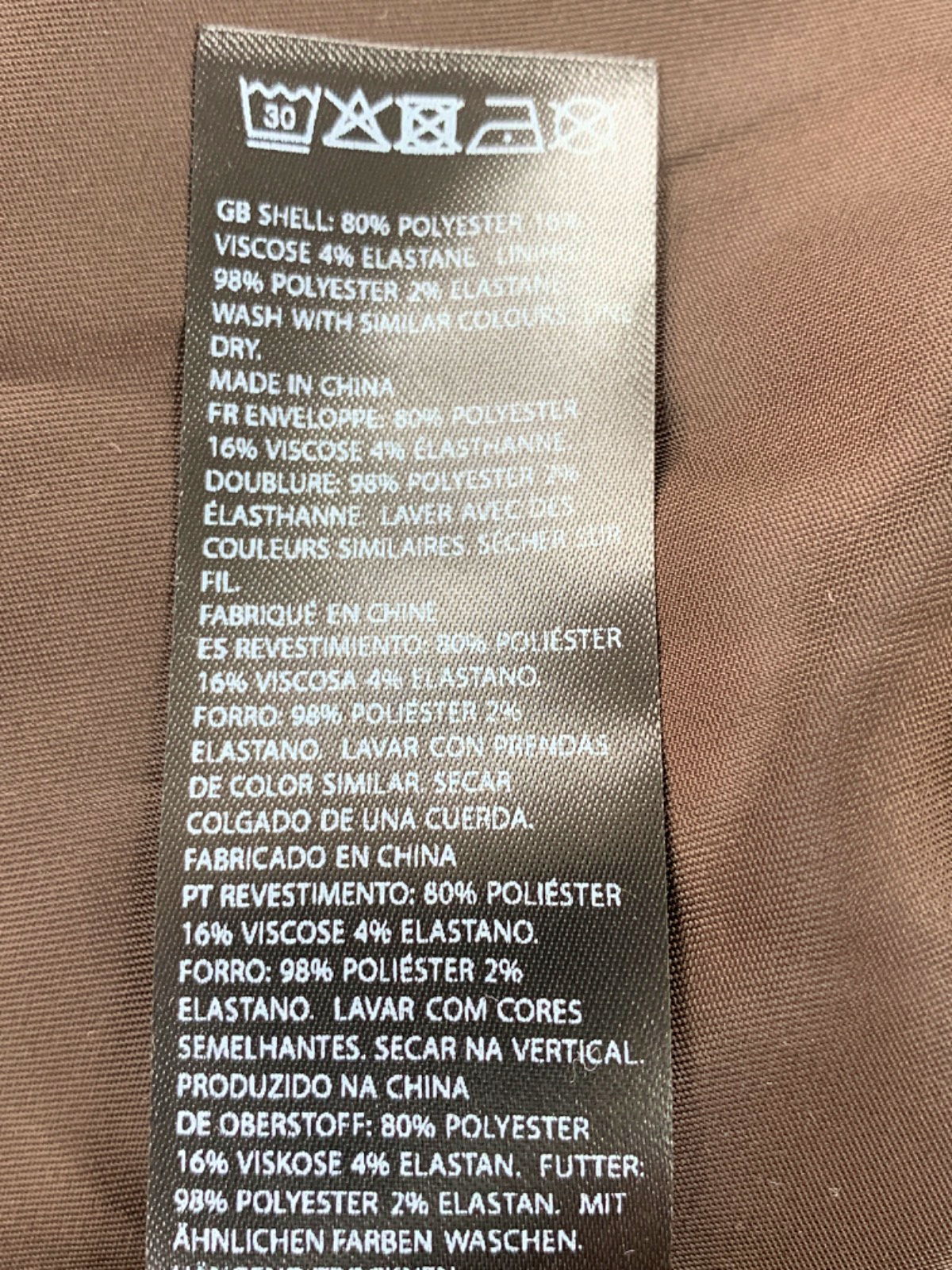 Na-kd Brown Oversized Twill Blazer EU 38 UK 12