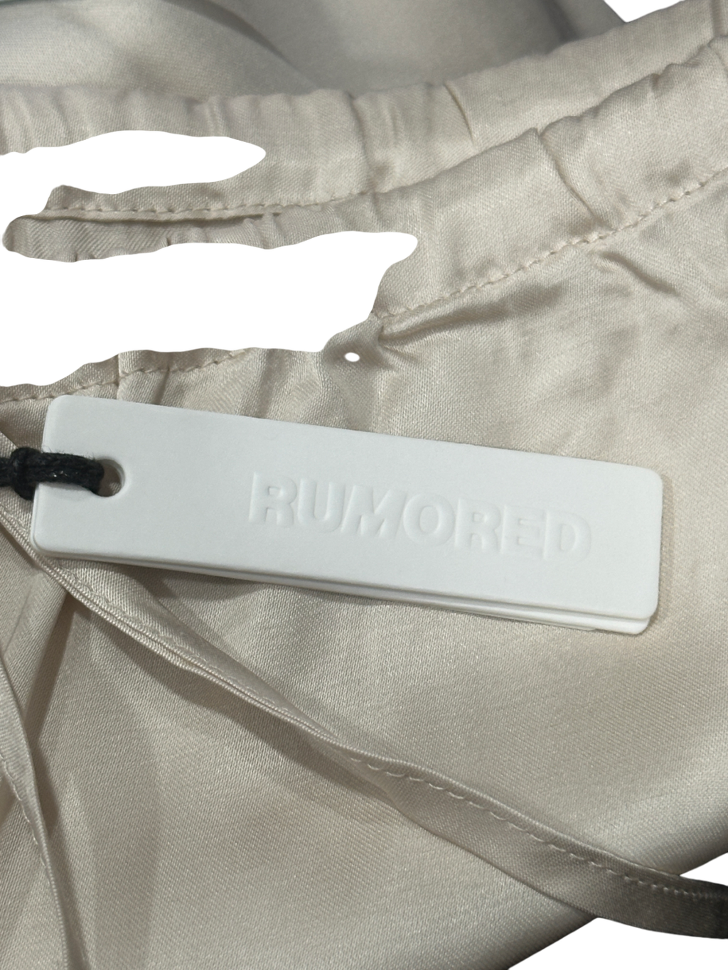 Rumored Beige Easy Drawstring Pant UK S