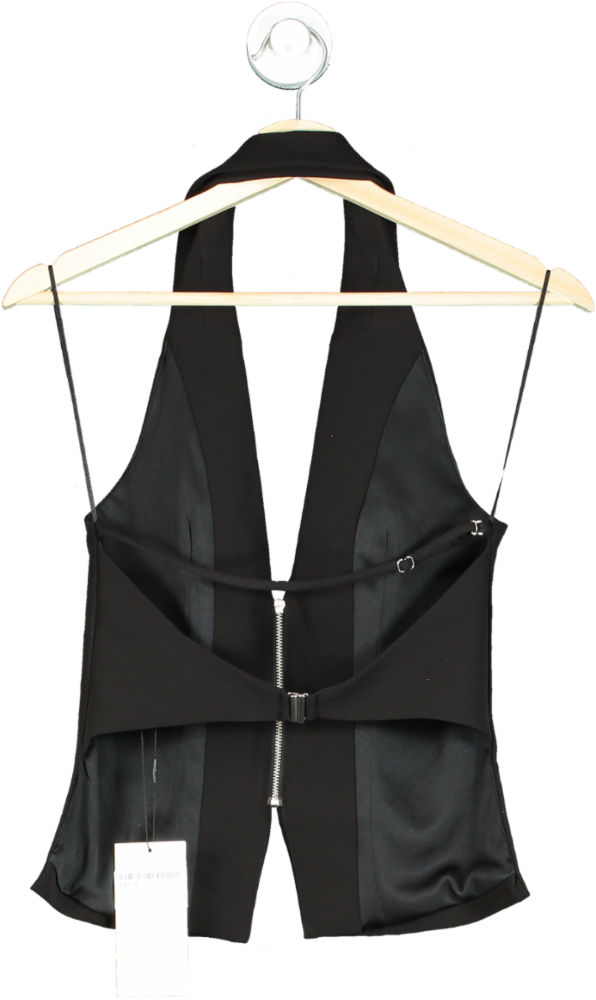 Zara Black Halter Neck Vest UK XS