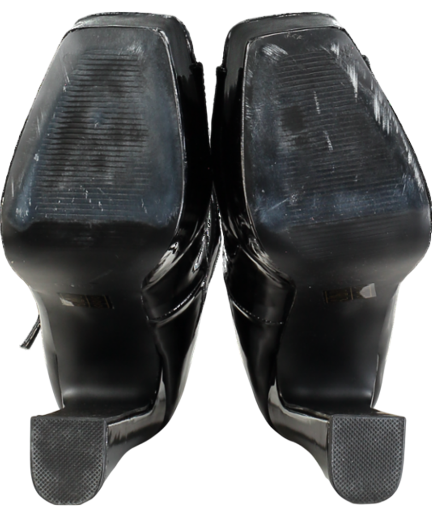Public Desire Black Patent Platform Heels UK 6 EU 39 👠