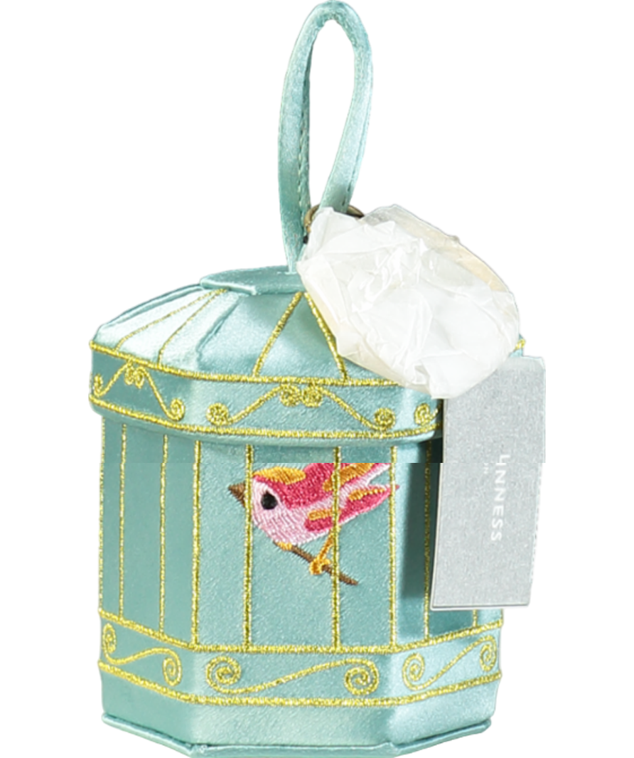 lulu guinness Blue Birdcage Mini Collectible Bag Charm