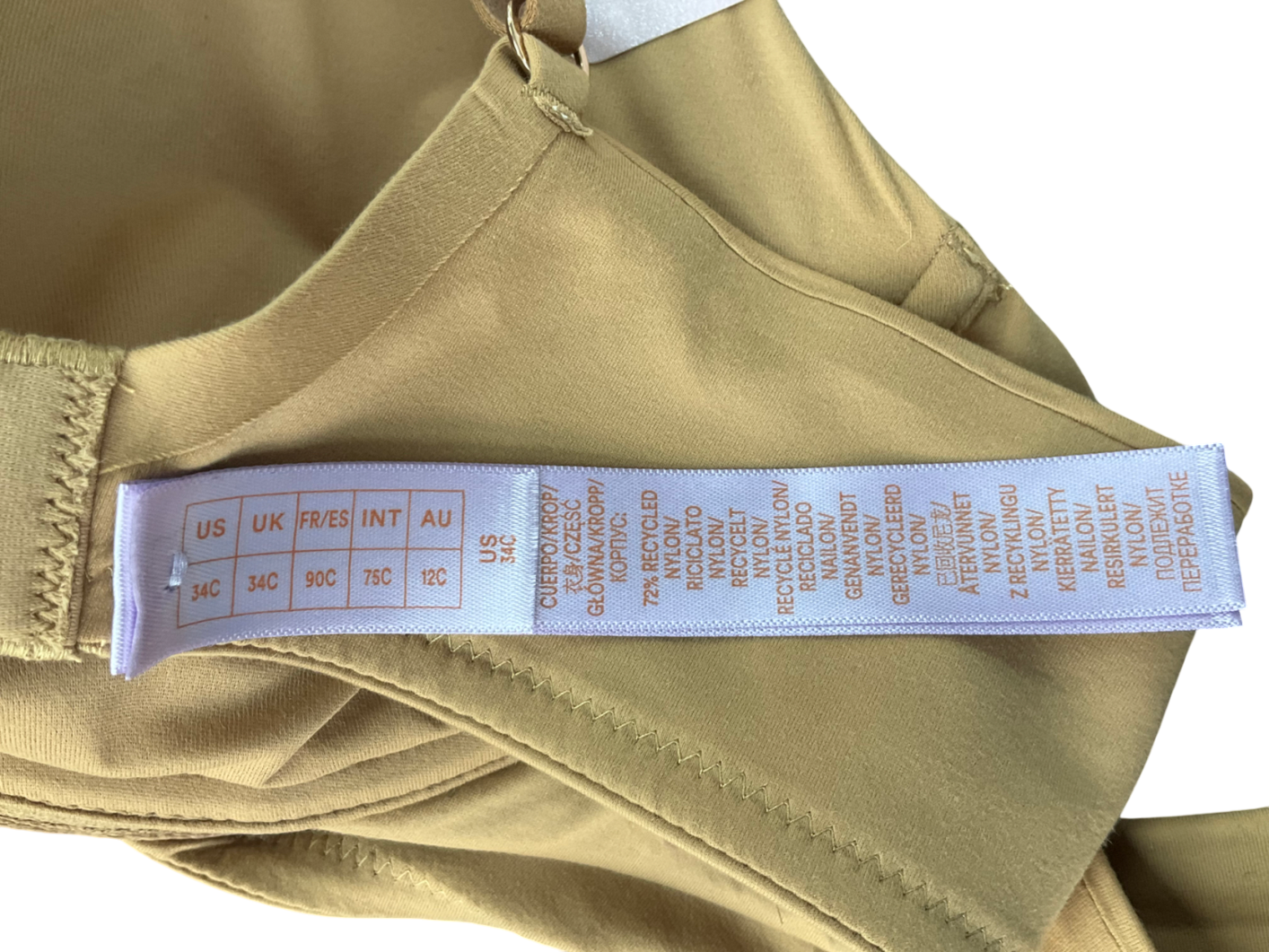 Savage X fenty Beige Soft N' Savage Padded Demi Bra UK 34C