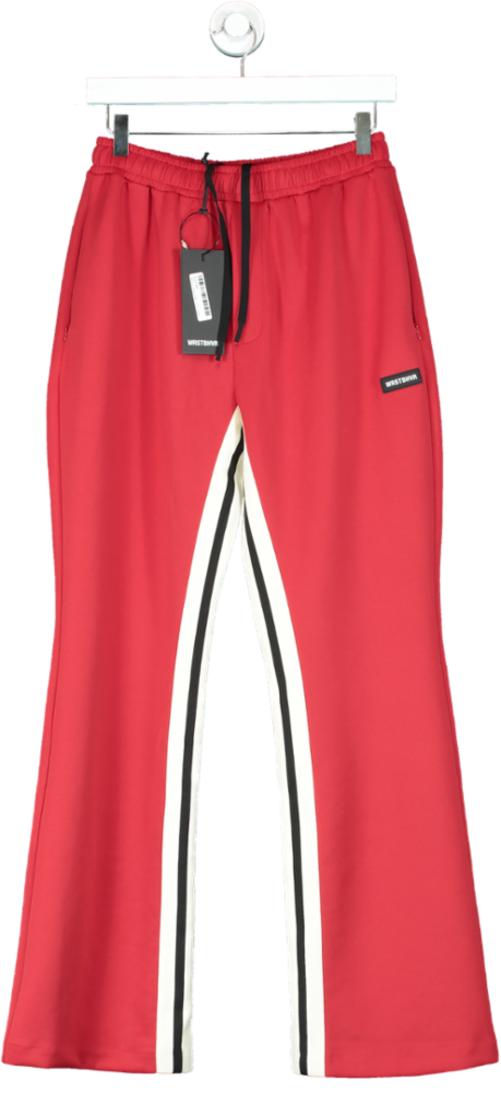 WRSTBHVR Studio Red Track Pants UK S