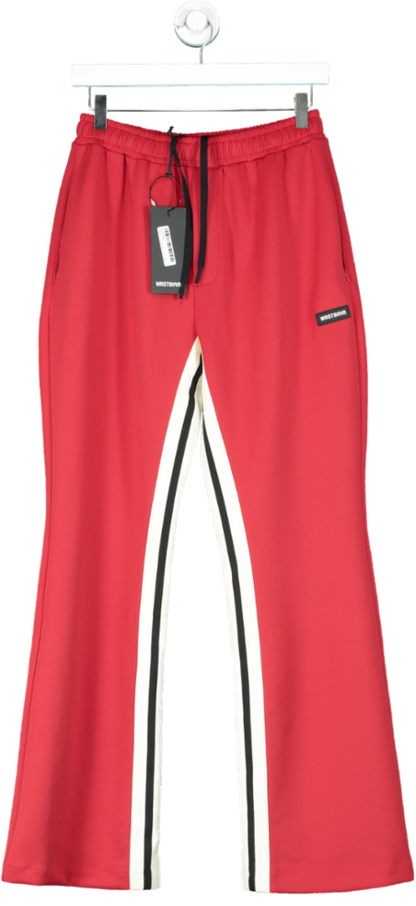 WRSTBHVR Studio Red Track Pants UK S