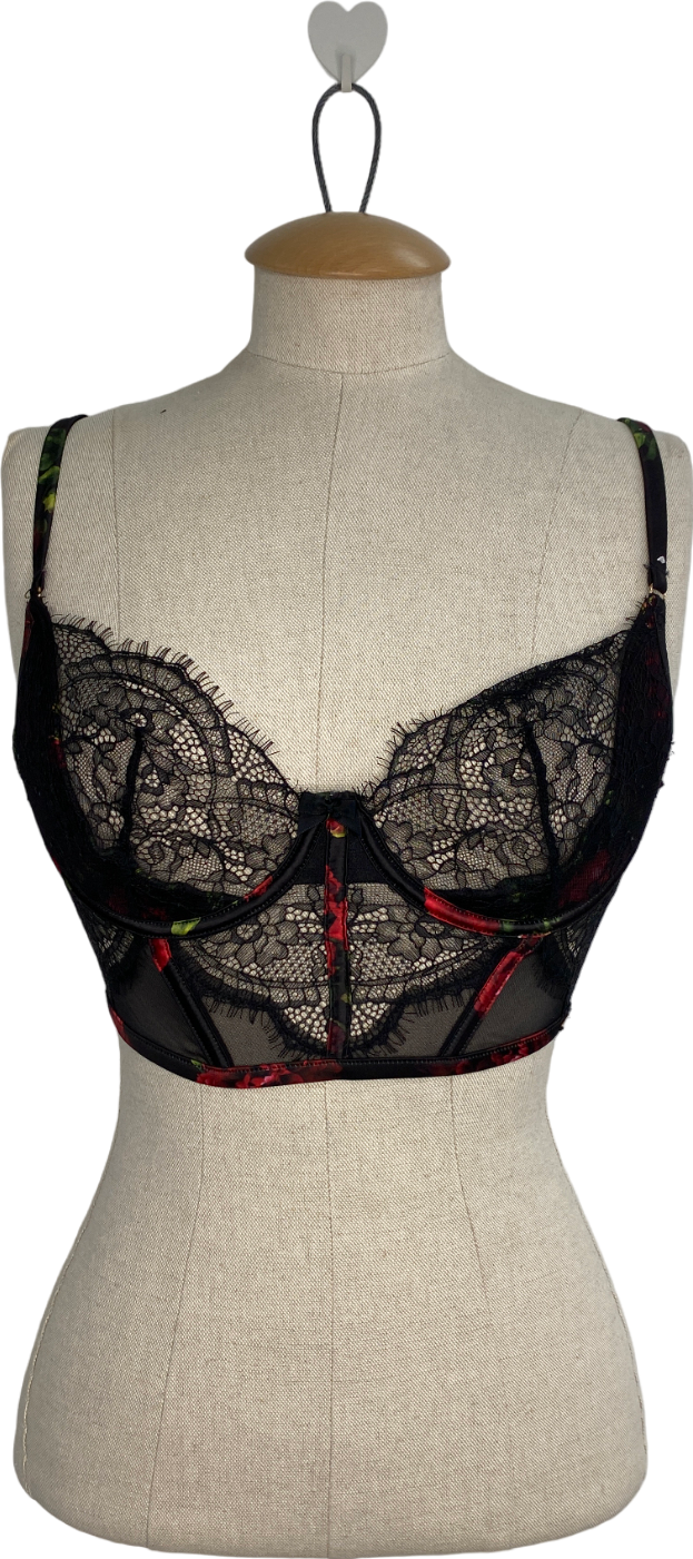 boux avenue Black Lace Bra UK 32D