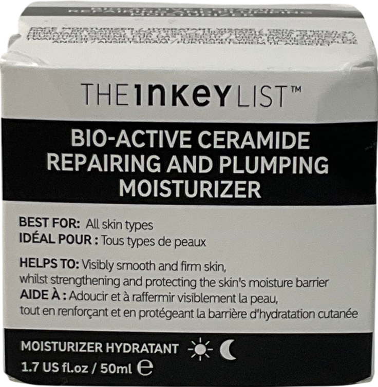 The Inkey List Bio-active Ceramide Repairing And Plumping Moisturiser 50ml