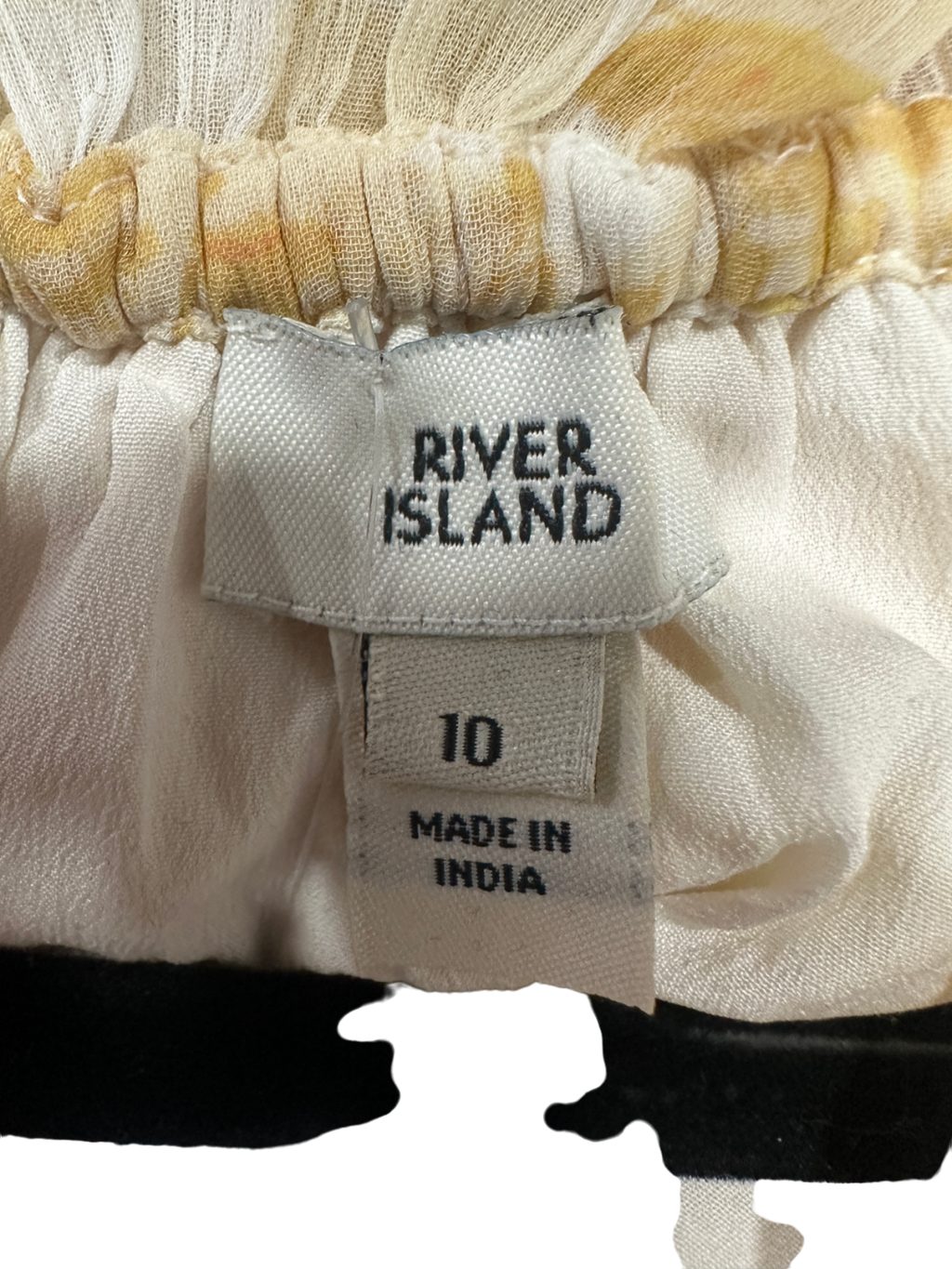 River Island Yellow Floral Maxi Dress UK 10