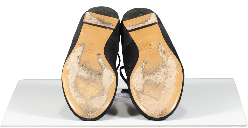 Isabel Marant Black Flat Lace Up Gladiator Sandals UK 6 EU 39 👠