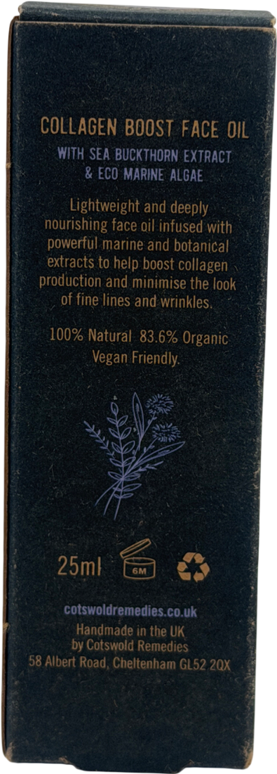 Cotswold remedies Collagen Boost Face Oil 25ml