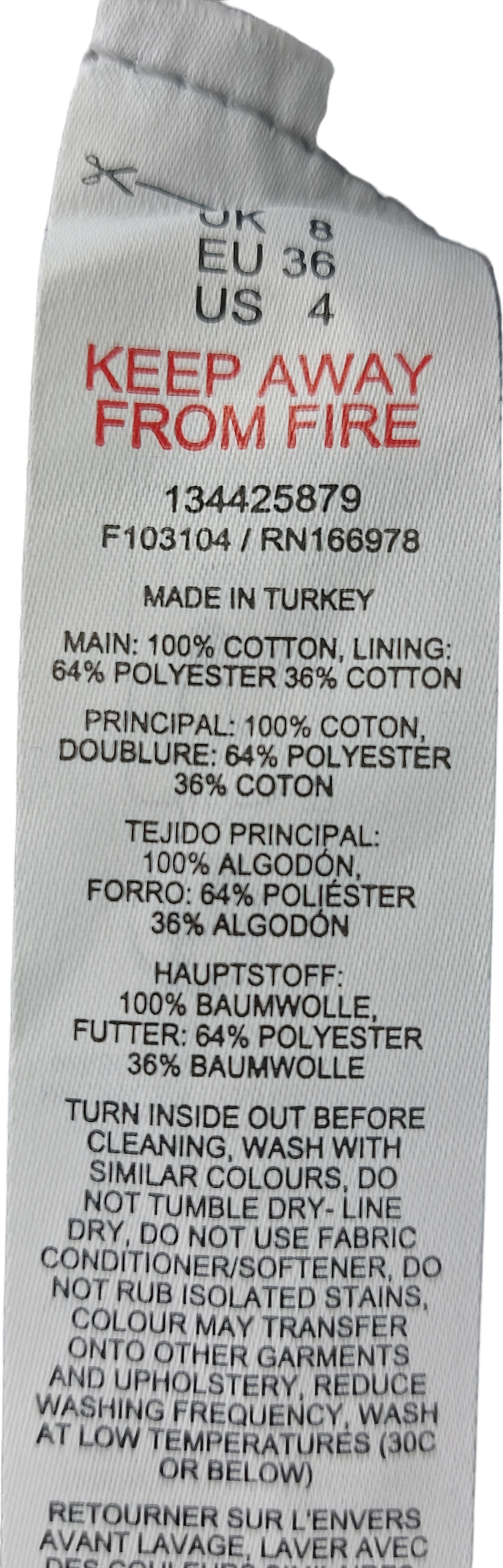 Topshop Blue Mini Pelmet Denim Skirt UK 8