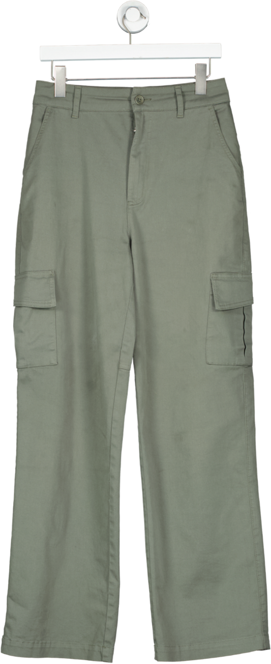 A-DSGN Green Cargo Pocket Trousers UK S