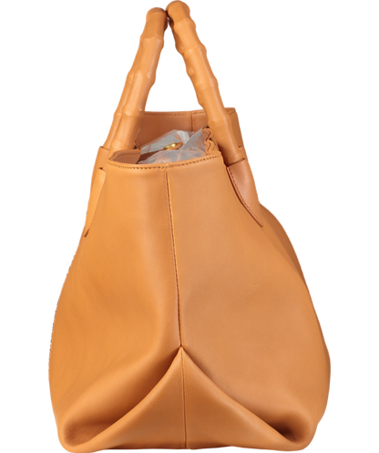 J.Mclaughlin Brown Melissa Leather Tote Bag One Size