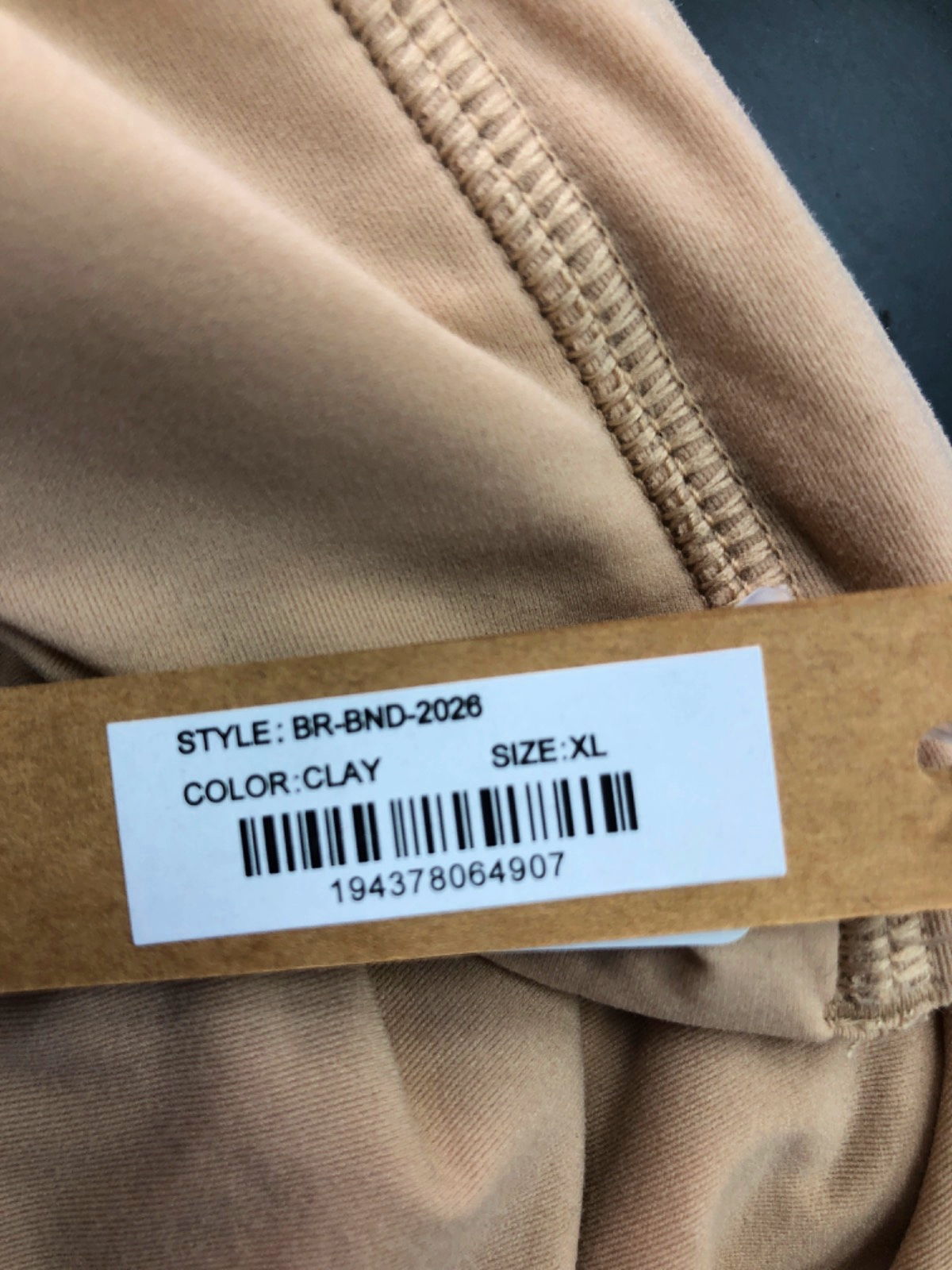 SKIMS Clay Fits Everybody Bandeau Top- UK XL