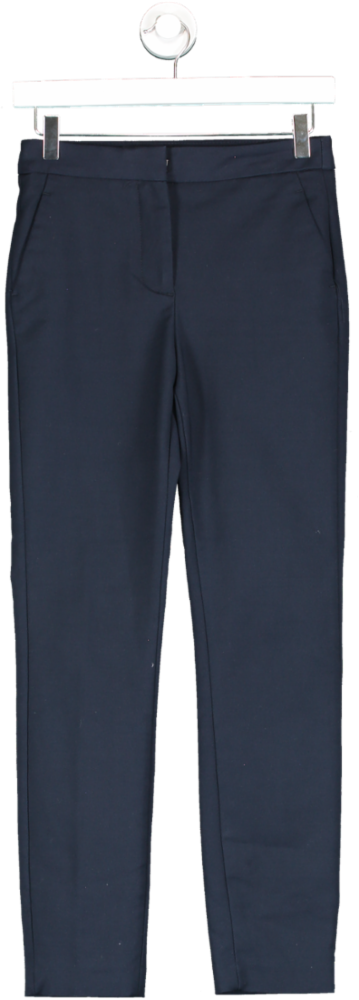 ZARA Blue Straight Leg Stretch Trousers UK 6