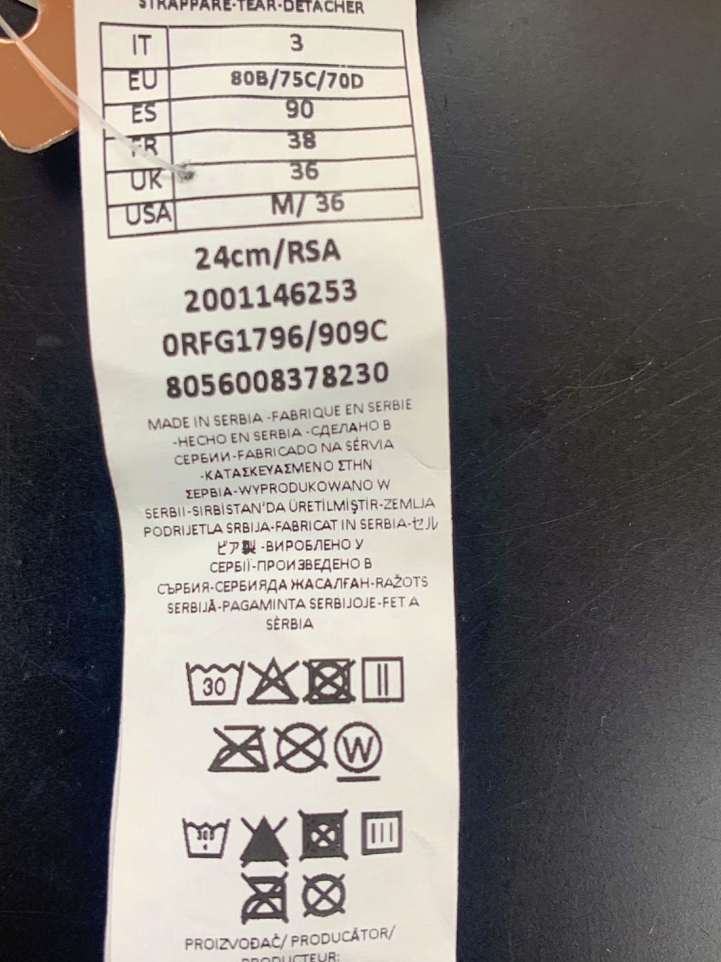 Calzedonia Cream Shiny Satin Bikini Top UK 36 M