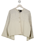 Mint Velvet Ltd.edition Cream Sequin Embellished Cape Cardigan UK XL