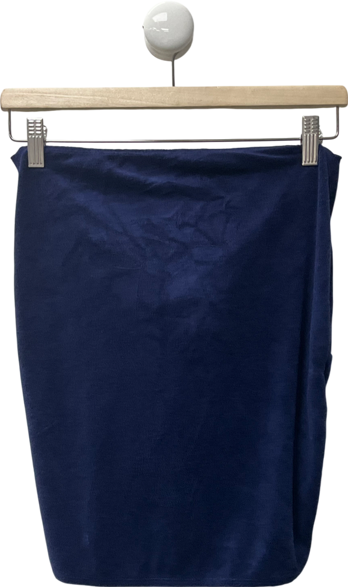 Gianelle Navy Blue Ruched Skirt UK M