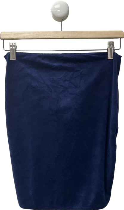 Gianelle Navy Blue Ruched Skirt UK M