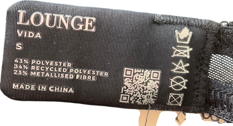 Lounge Underwear Black Priya Semi-sheer Cut-out Mesh Body UK S