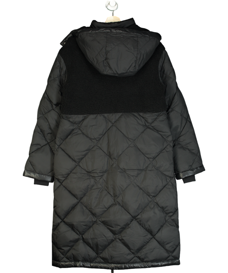 Sweaty Betty Quilted Water resistant Longline Puffer Coat In Black