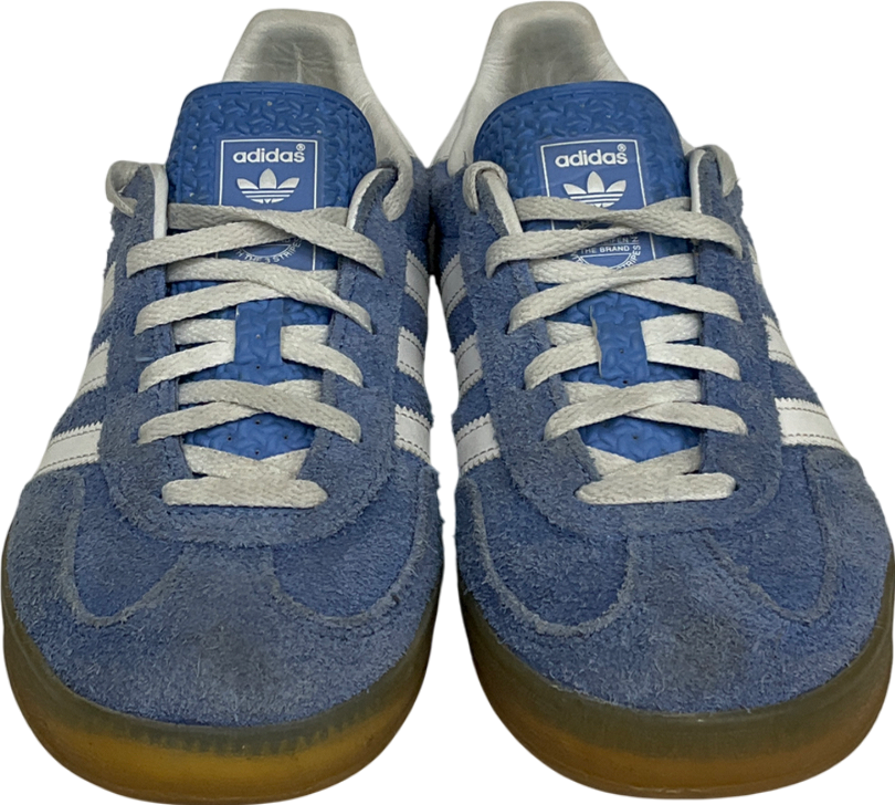 adidas Gazelle Indoor - Trainers - Blue Fusion Cloud White Gold Metallic UK 5.5 EU 38.5 👠