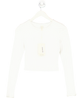 Kivari White Tallulah Crop Top UK 8