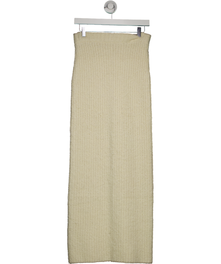 4th & Reckless Cream Knit Maxi Skirt- Anine UK 6