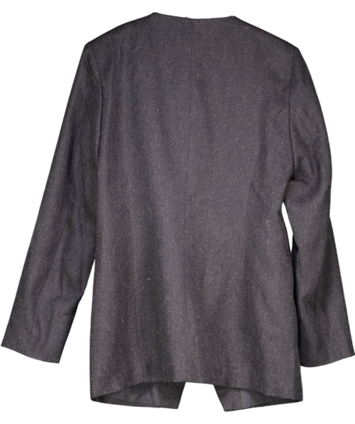 .OBJECT Grey Double-breasted Blazer UK XL