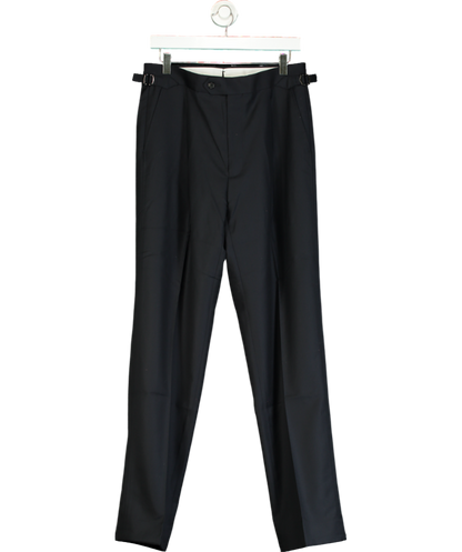 Suit supply Blue Navy Pleated Duca Trousers W46