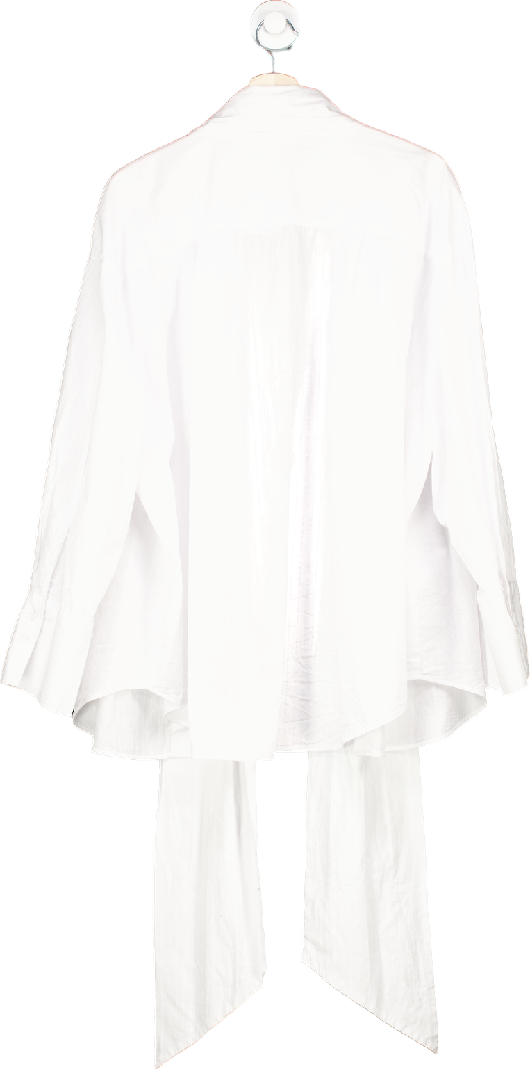 H&M White Long Sleeve Shirt EUR XL