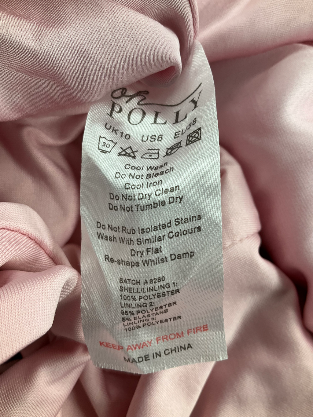 Oh Polly Pink Fabiola Lace Up Bubble Hem Corset Mini Dress UK 10