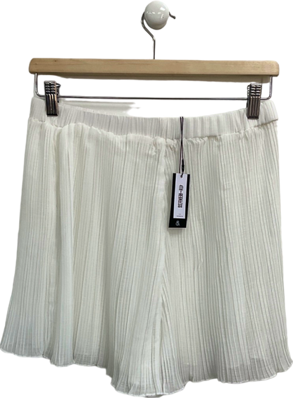 4th & Reckless White Pleated Shorts UK 10