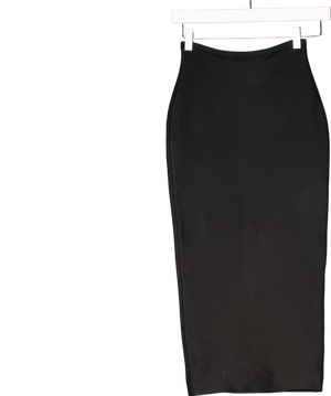 Black Stretch Pencil Skirt UK XS