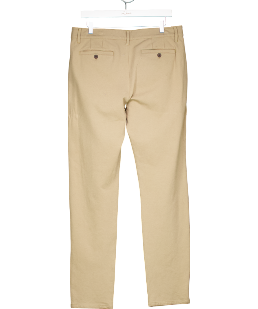 PAIGE Beige Slim Fit Trousers W34