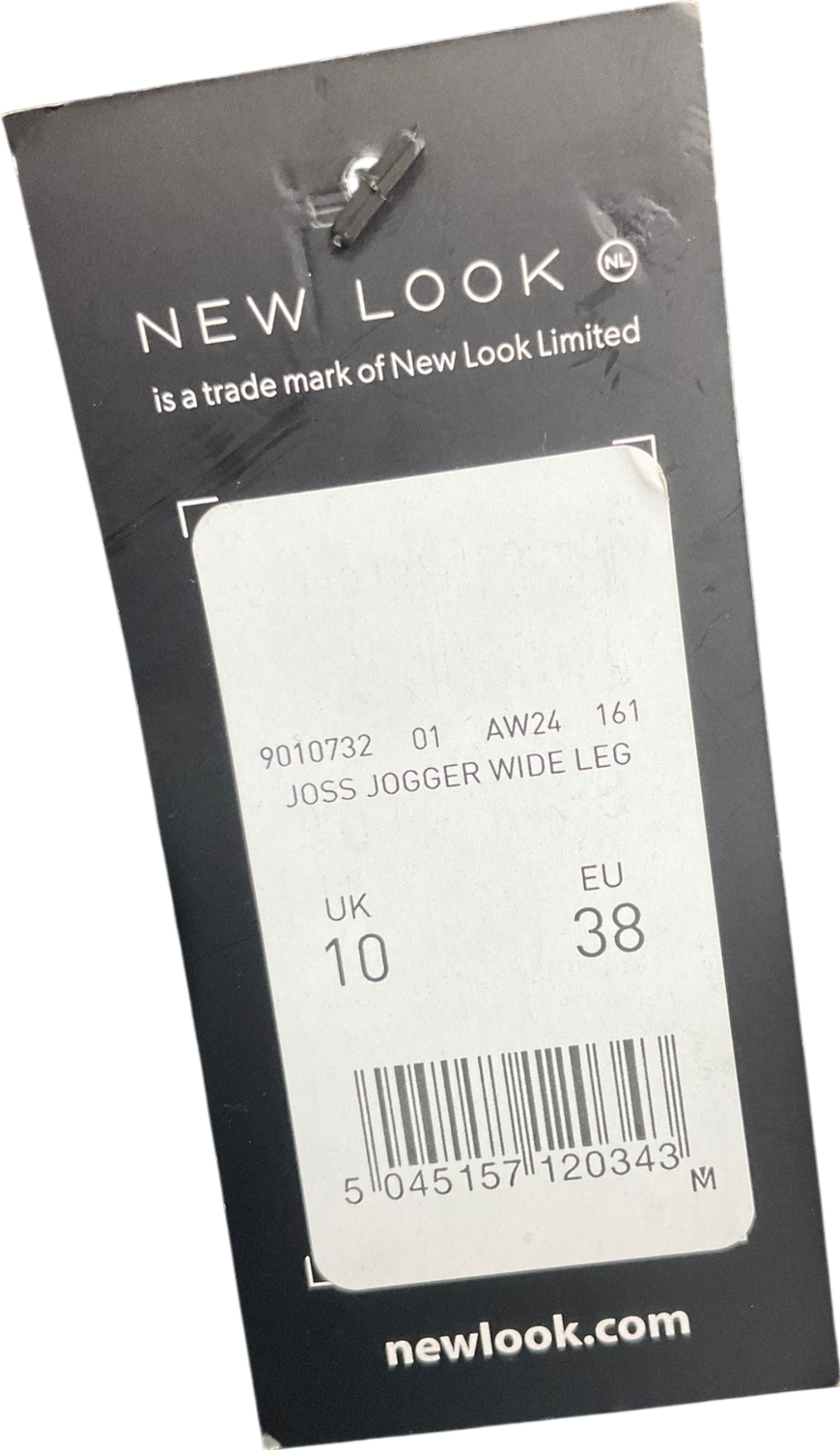 New Look Black Jogger Wide Leg Trouser UK 10