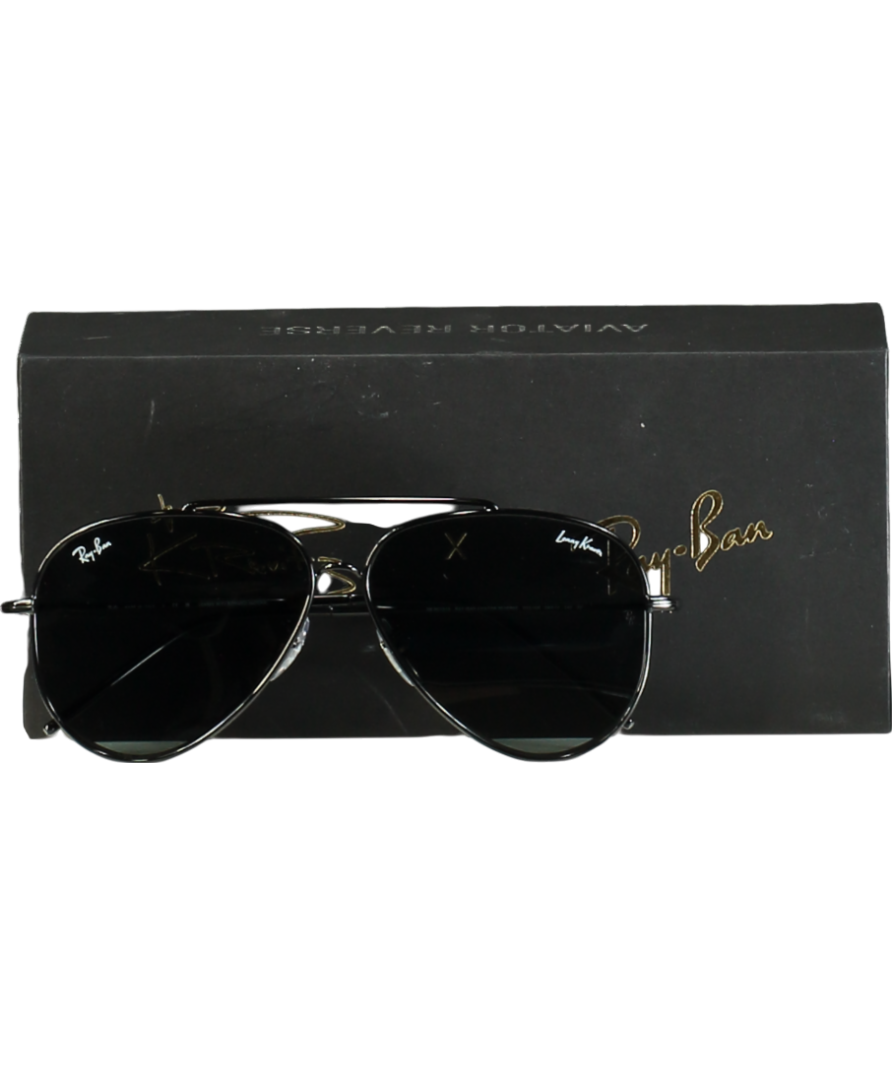 Ray-Ban Black X Lenny Kravitz Aviator Reverse One Size