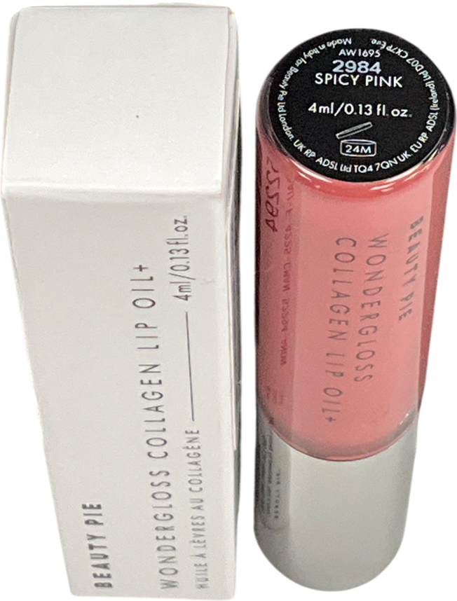 Beauty Pie Wondergloss Collagen Lip Oil + Spicy Pink 4ml