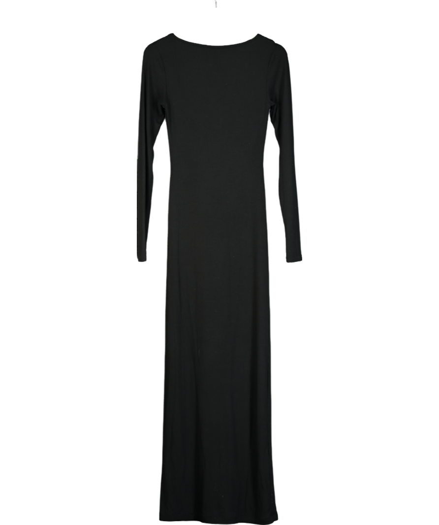 SKIMS Black Soft Lounge Long-sleeve Stretch-jersey Nightdress UK M