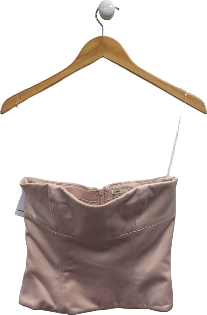 House of CB Pink Strapless Corset Top S