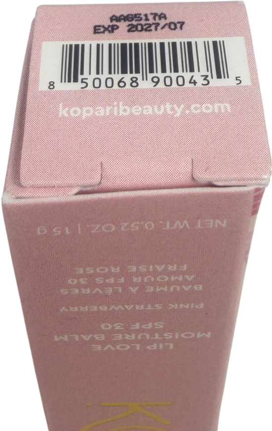 Kopari Lip Love Moisture Balm Spf 30 Pink Strawberry 15g