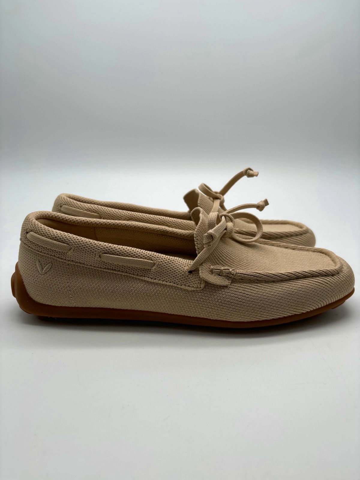 Vivaia Beige Knit Loafers UK 3