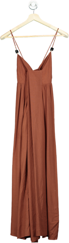 New Look Rust Strappy Maxi Dress UK 8