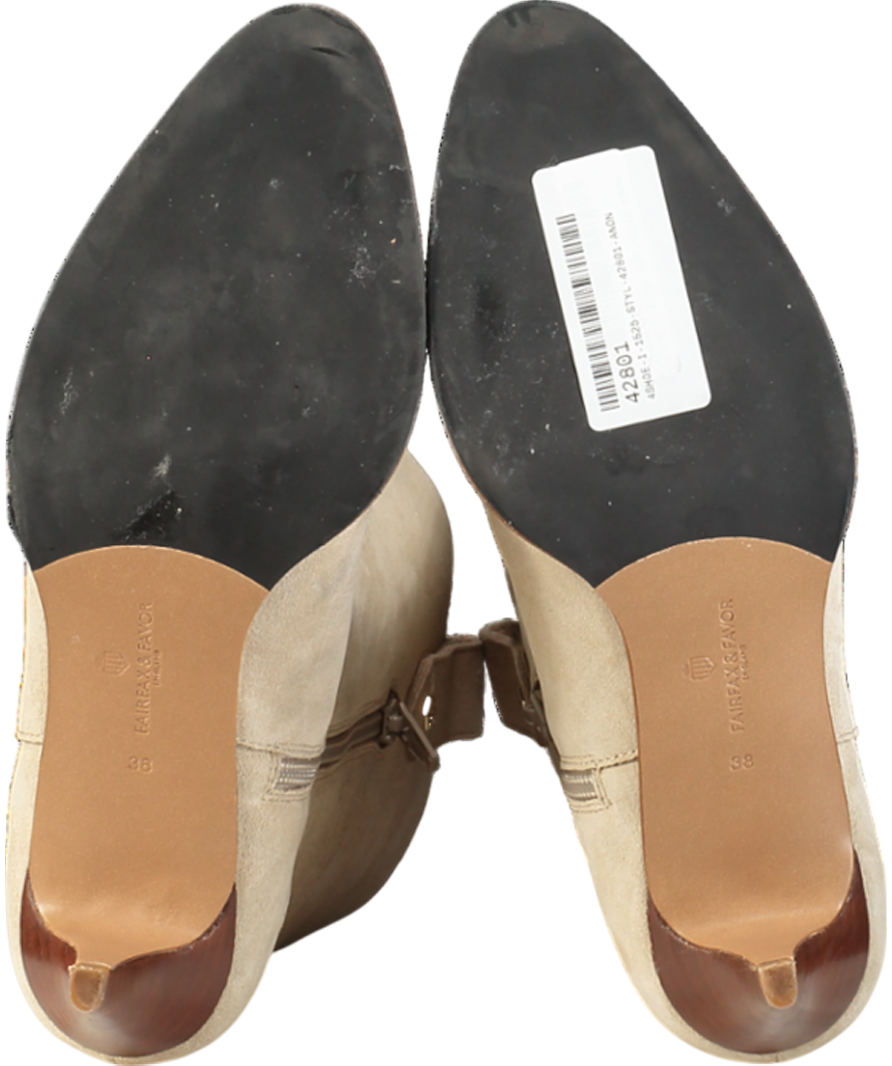 Fairfax & Favor Beige Georgia Boots UK 5 EU 38 👠