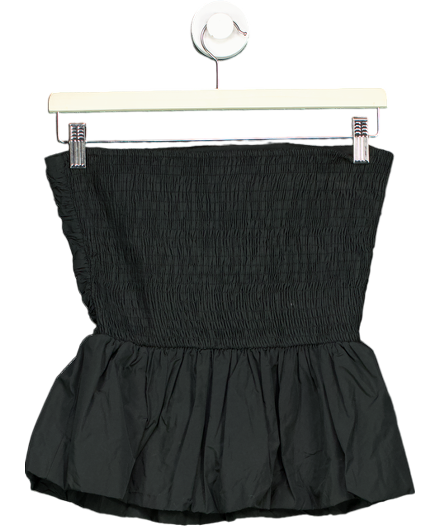 Arket Black Ruched Bustier UK 8