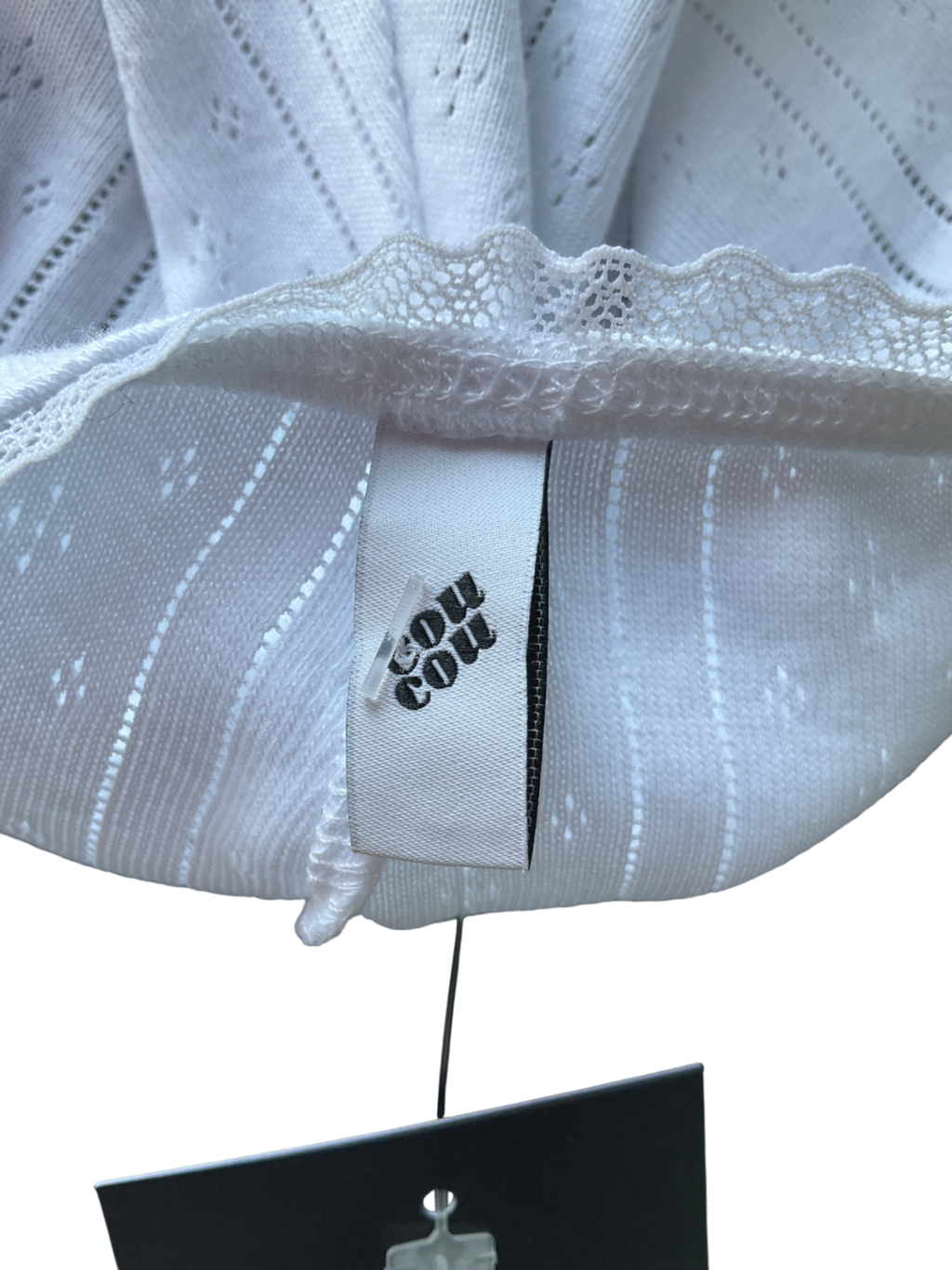 COU COU Intimates White The Pointelle Short UK M