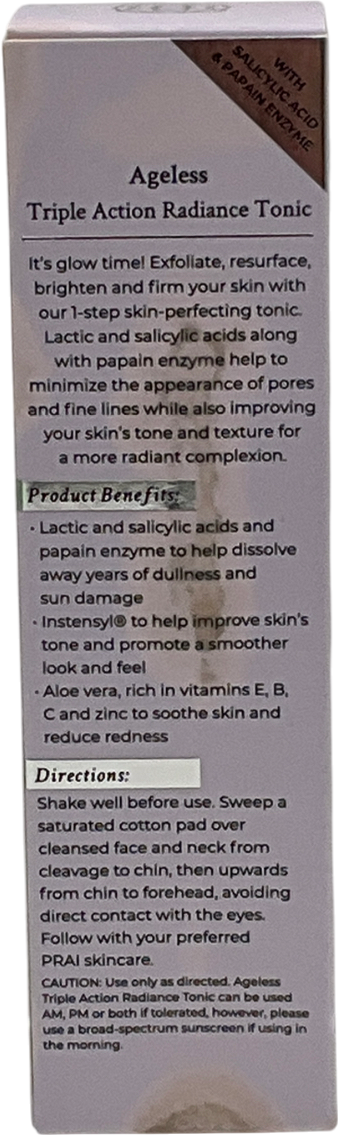 prai Beauty Ageless Triple Action Radiance Tonic For Face & Neck 160ml