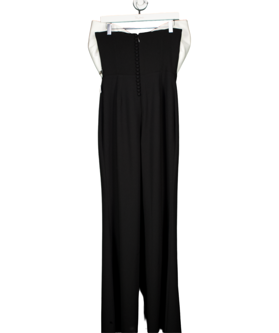 Nadine Merabi Black Jenny Bow Jumpsuit UK 10