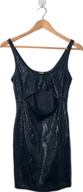 SomethingNew Black Snkloe SL Cutout Mini Dress M