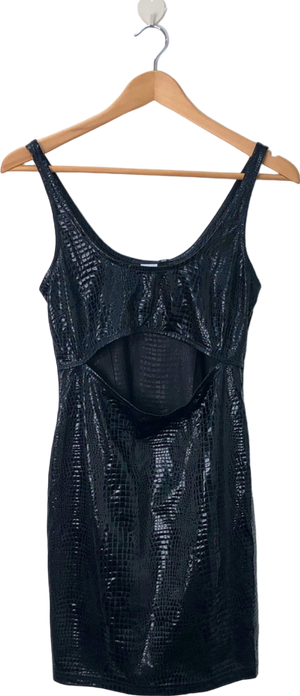SomethingNew Black Snkloe SL Cutout Mini Dress M